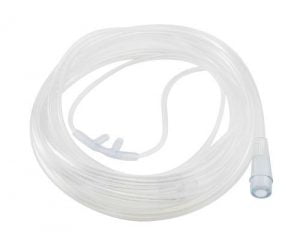 Curved Nasal Cannula for Oxygen Concentrator