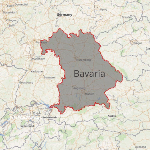 Bavaria state, Germany region relating to news FFP2 masks mandatory