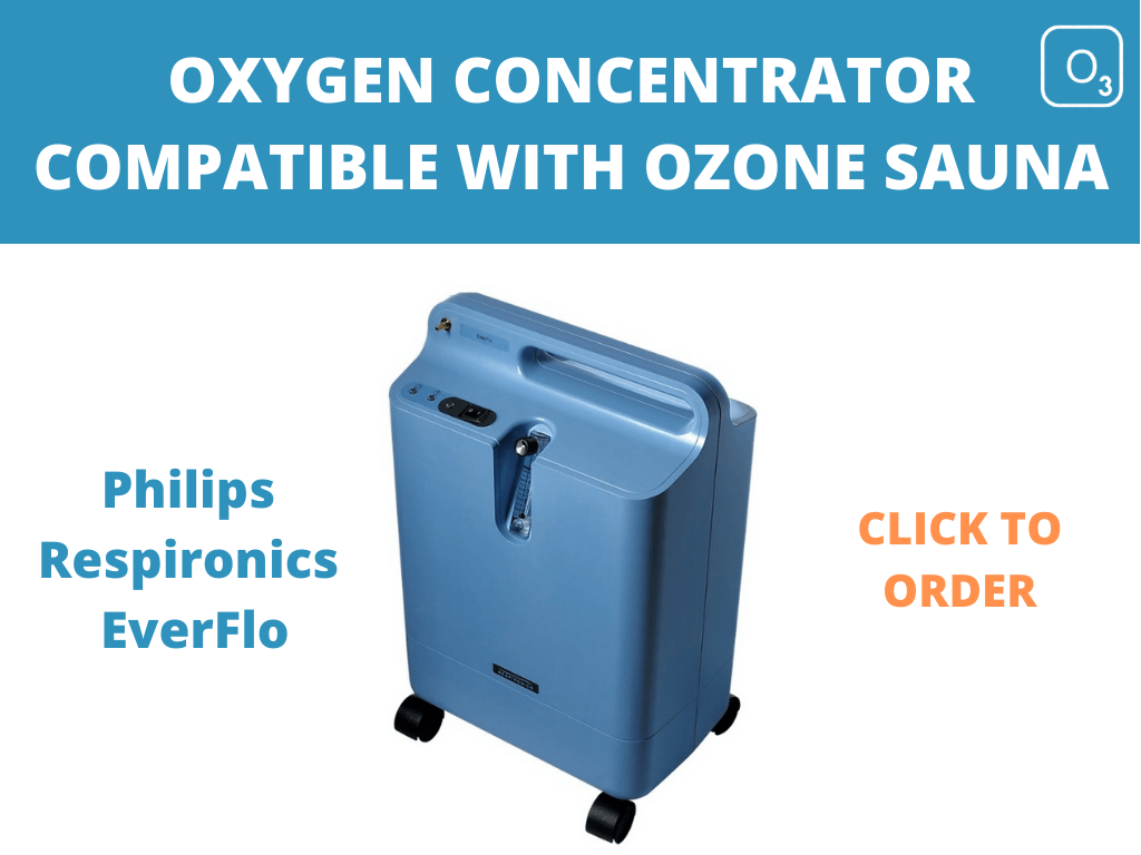 Philips Respironics oxygen concentrator for ozone sauna.