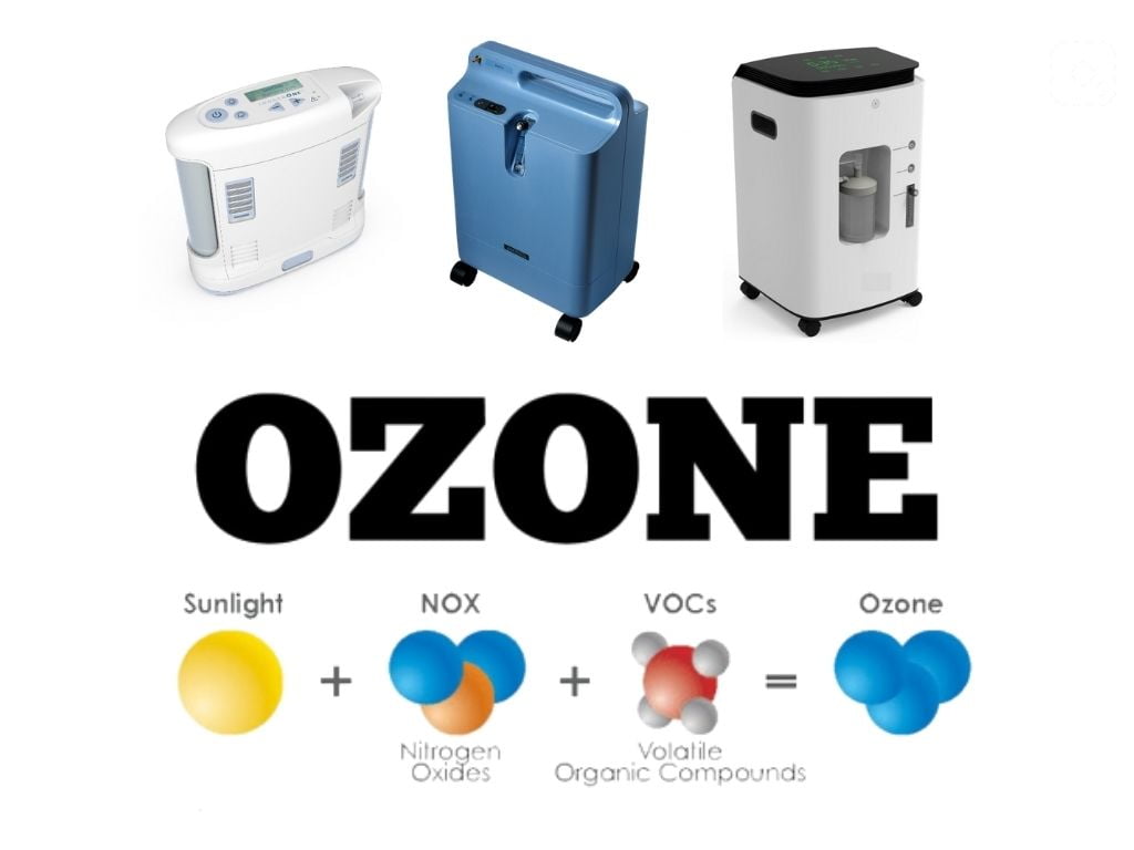 Ocygen concentrators for ozone sauna