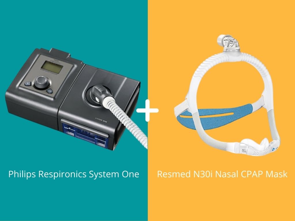 Respironics System One CPAP + Compatible CPAP Mask