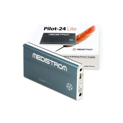 Medistrom Pilot-24 Lite Portable Battery with box at CPAP store Europa