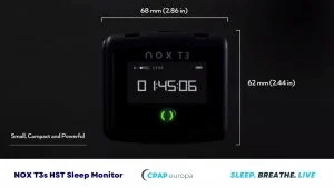 NOX T3s advanced sleep diagnostics - polysomnograph device display
