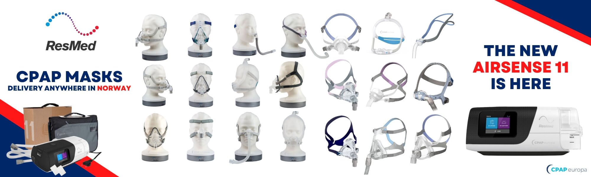 CPAP masks different models - Norway shop (Norge)