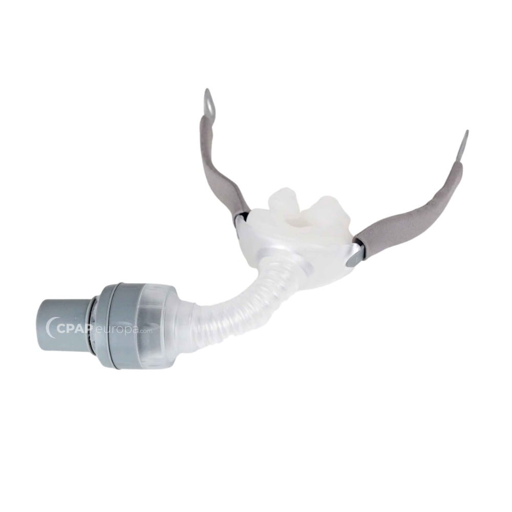 BMC P2H Nasal Pillow CPAP Mask - optimized for travel CPAP device BMC M1 Mini connector front view