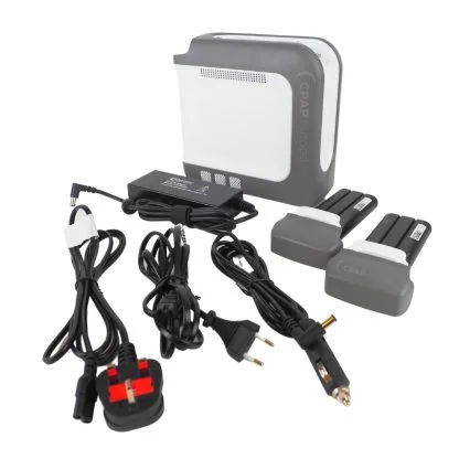 Drive DeVilbiss Go2 Portable Oxygen Concentrator Complete Set with cables and Batteries and Power Adapters
