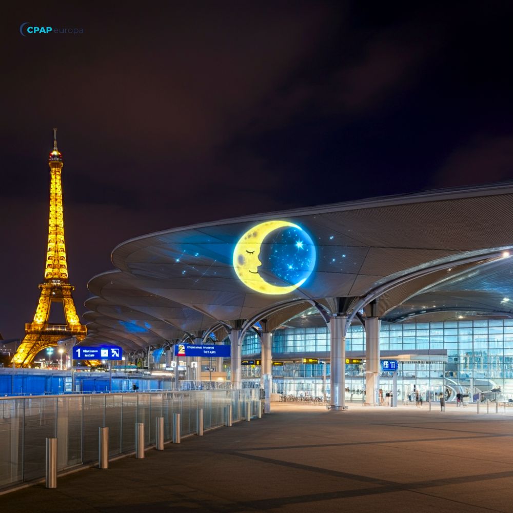 Arriving in Europe at the airport, realising you have lost or forgotten your CPAP device or mask